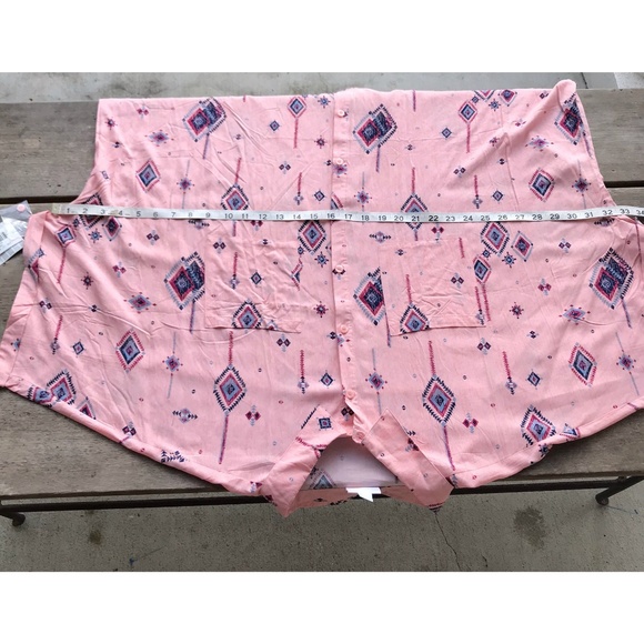 LuLaRoe Amy Dolman Short Sleeved Blouse Aztec 2XL - Picture 6 of 6